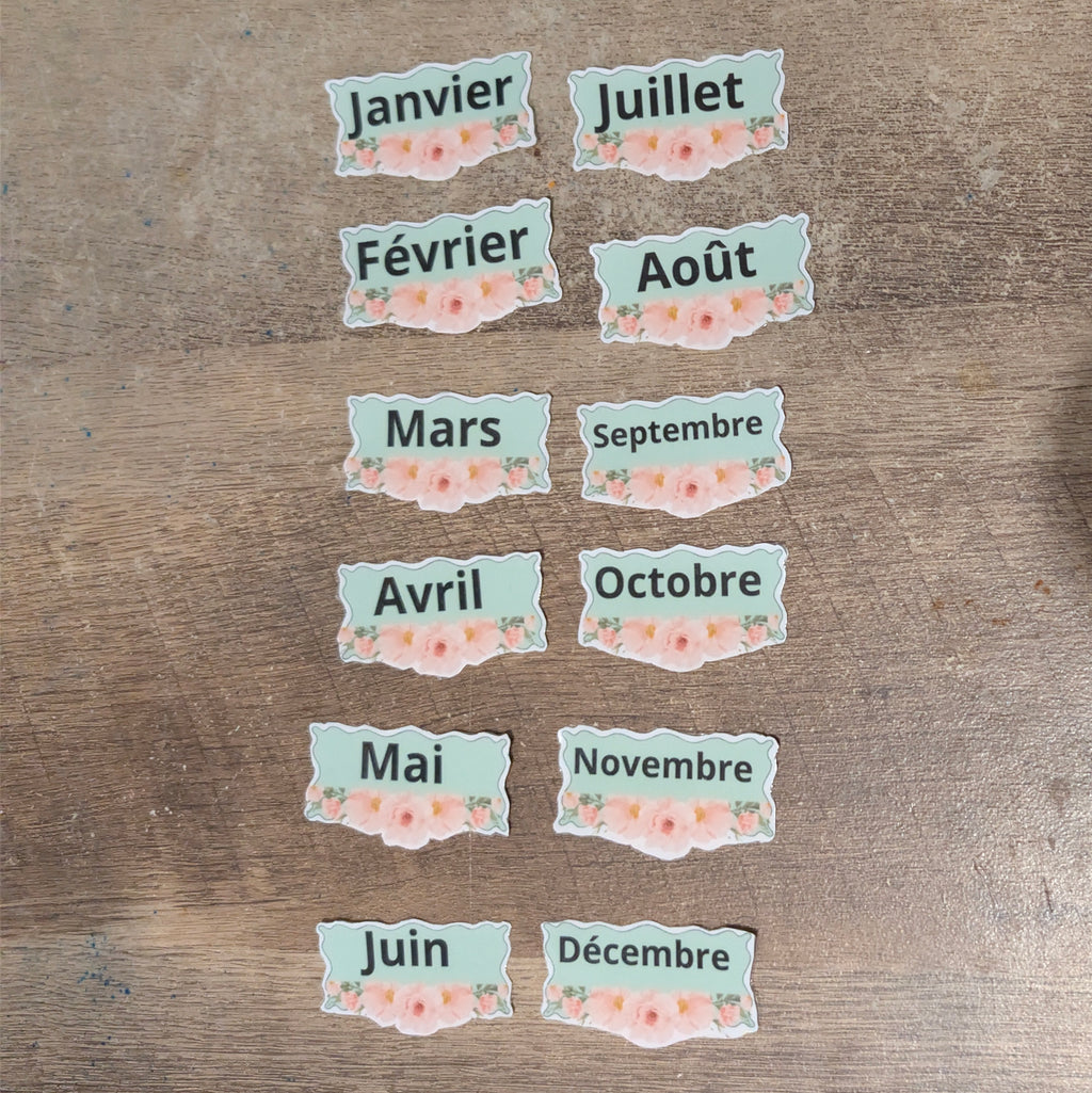 stickers autocollant mot
