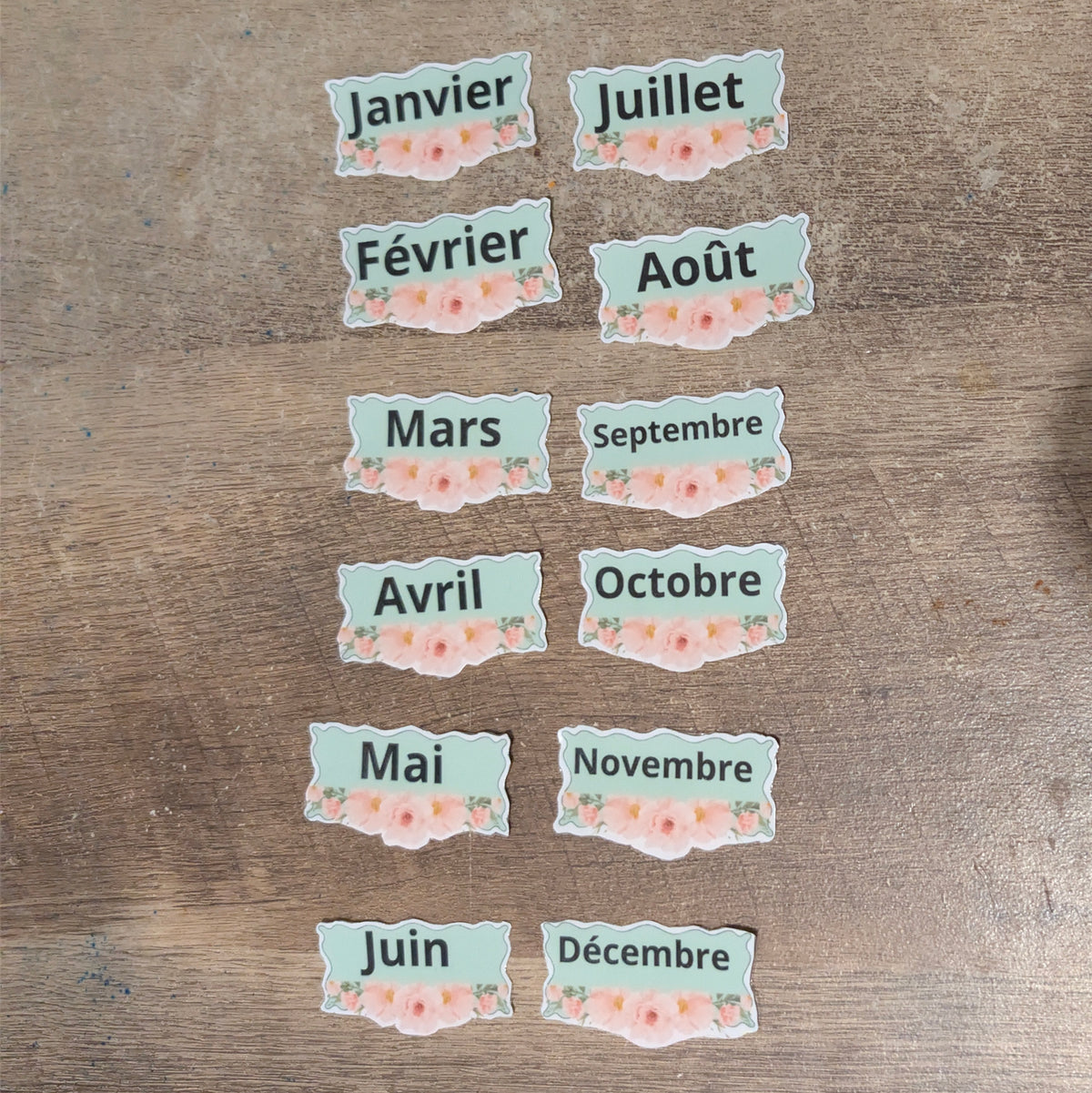 stickers autocollant mot