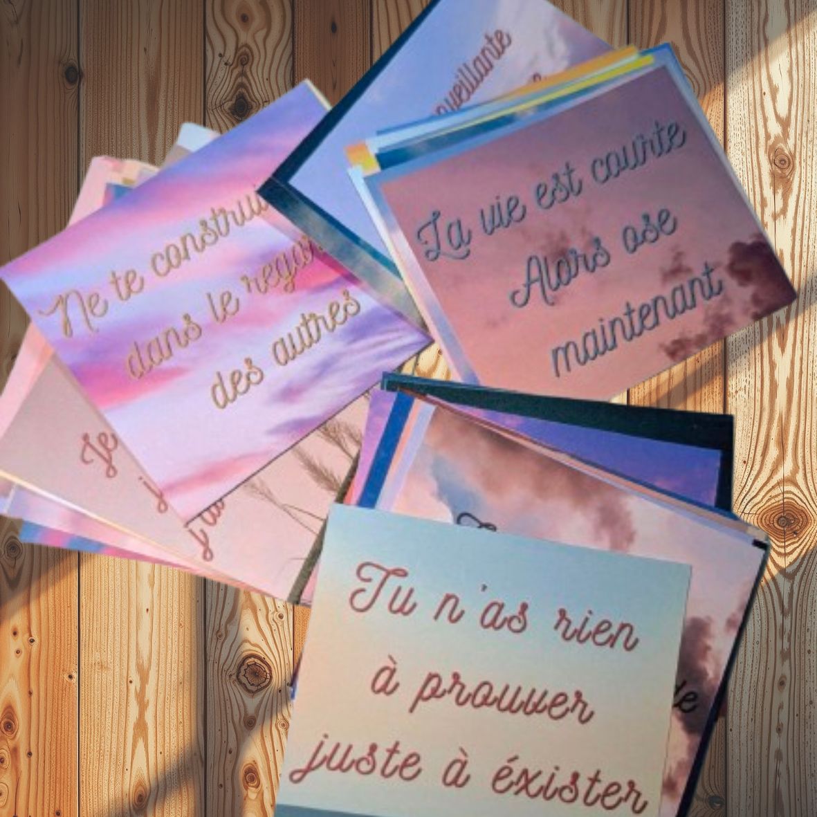 lot de 50 cartes positives
